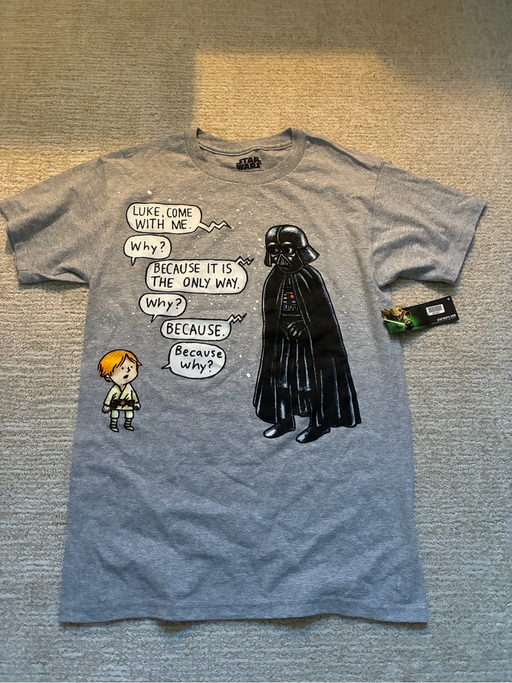 New Darth Vader and Son T-Shirt women size small